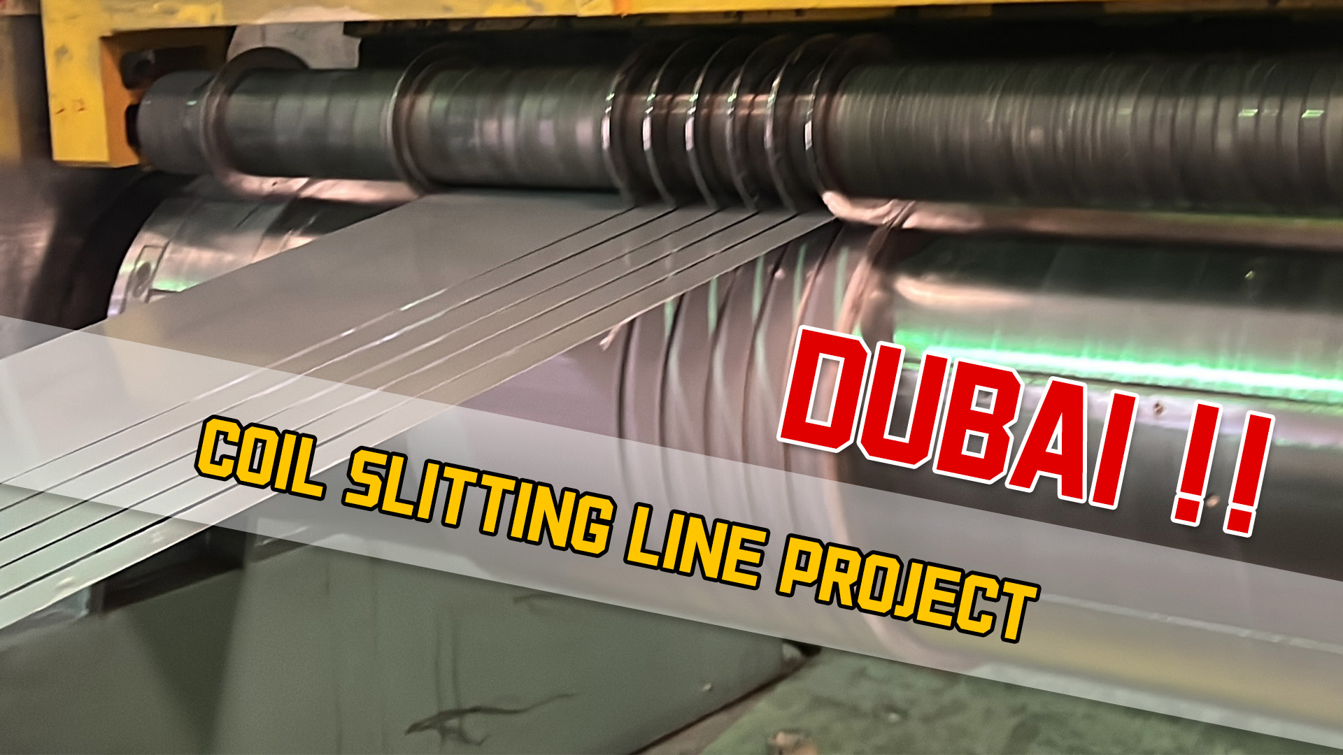 Serwis posprzedażowy: Maszyna do cięcia wzdłużnego zwojów aluminium i stali w Dubaju