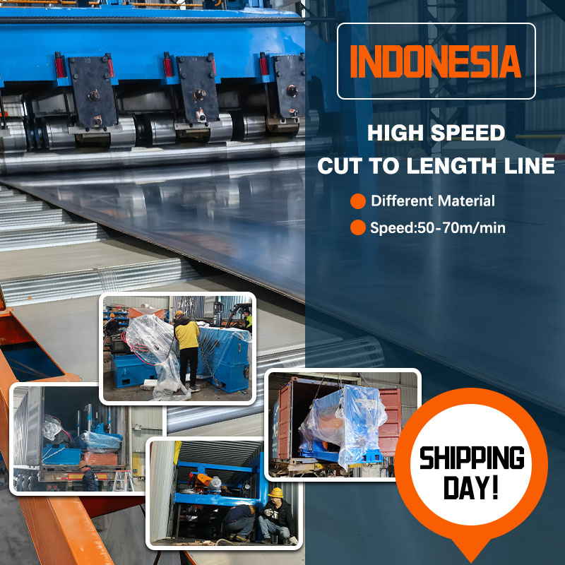 High speed cut to length line shipped to Indonesia