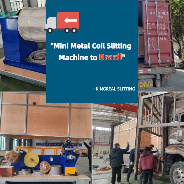 Mini machine à refendre les bobines métalliques au Brésil