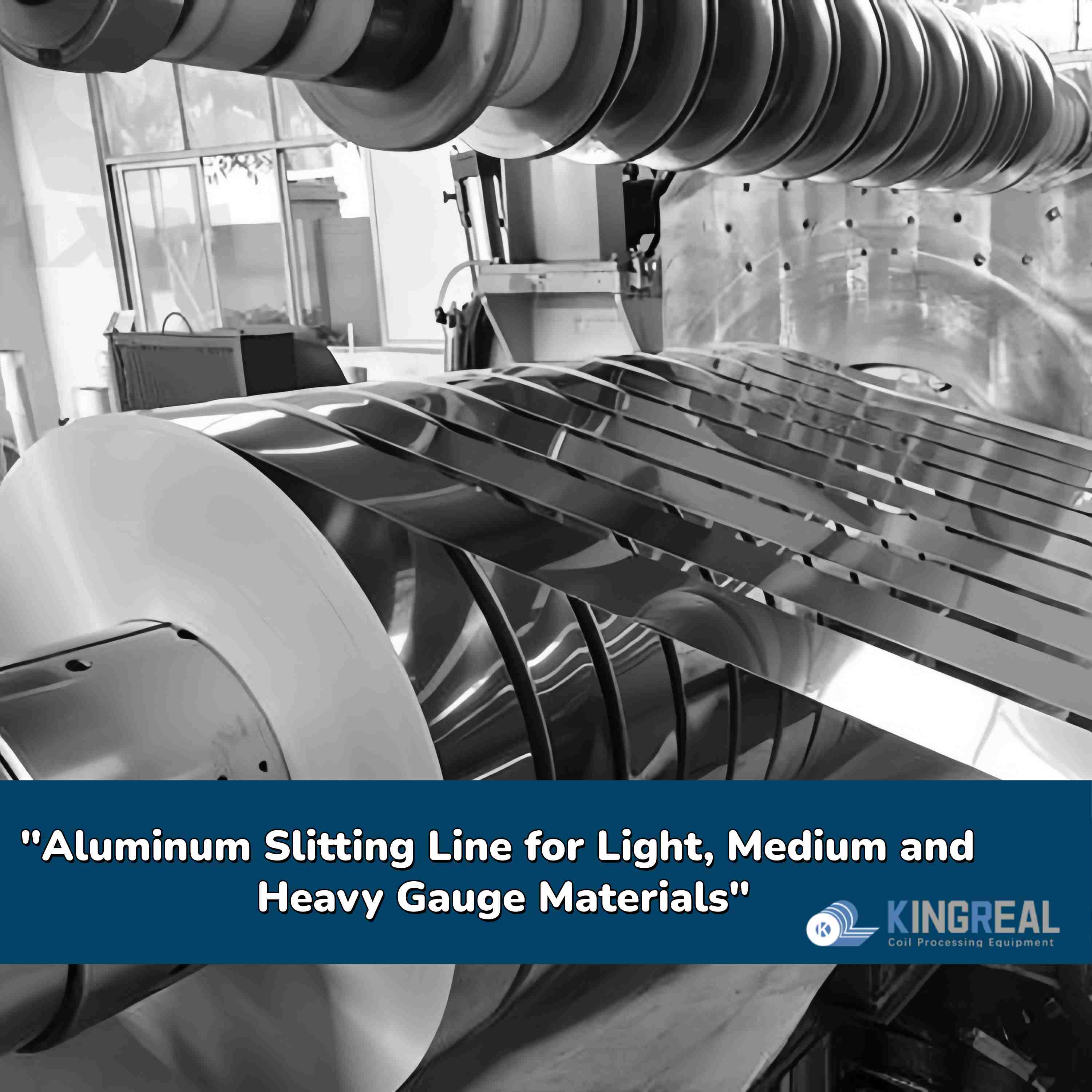Linia do cięcia wzdłużnego aluminium dla materiałów o małej, średniej i dużej grubości