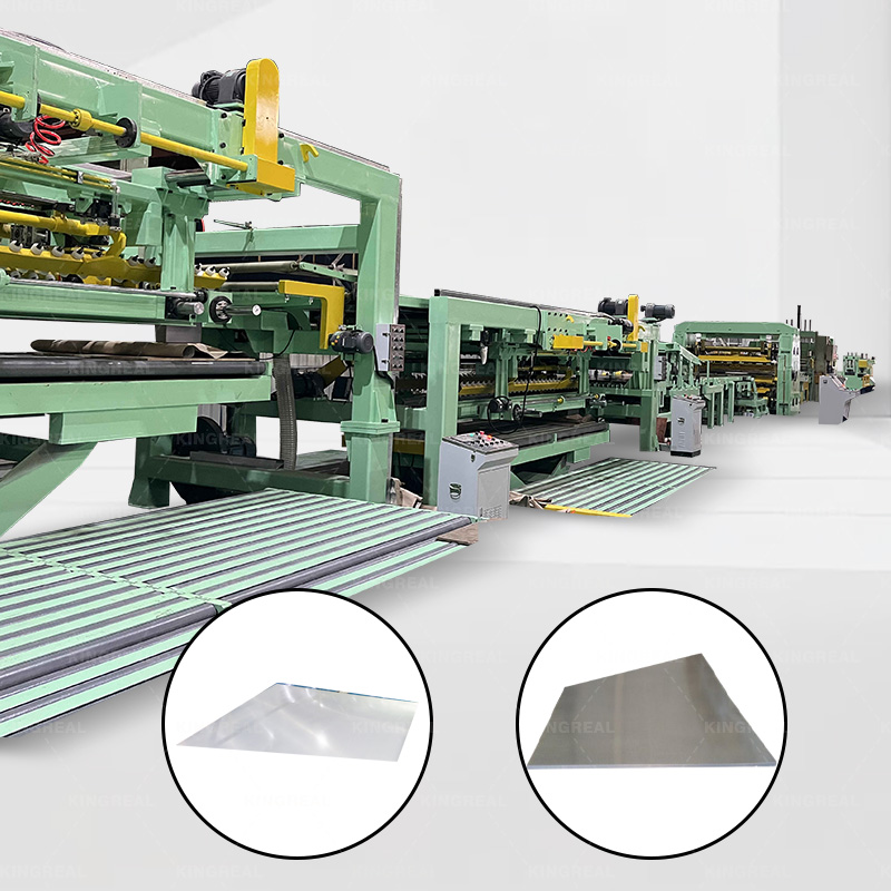 trapezoidal shear cut to length line