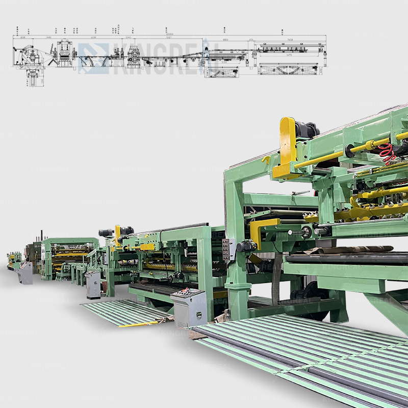rotary shearing cut to length machine