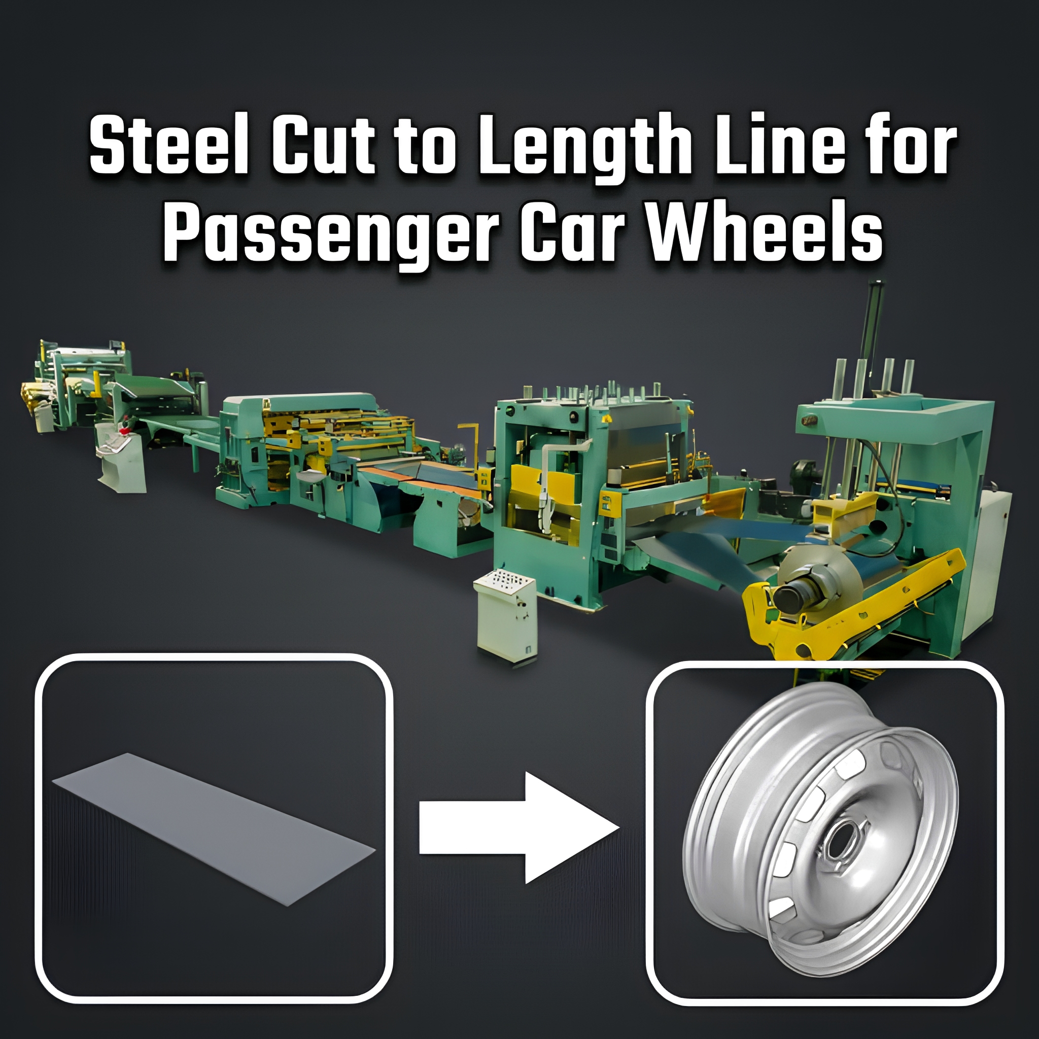 Steel Cut to Length Line for Passenger Car Wheels