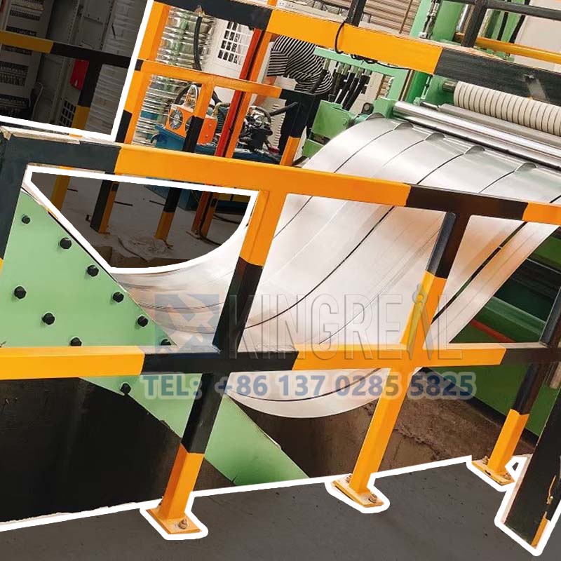 Máquina cortadora de bobinas de tensión de correa