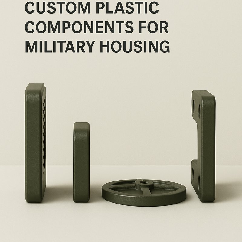 Componentes de plástico personalizados para viviendas militares