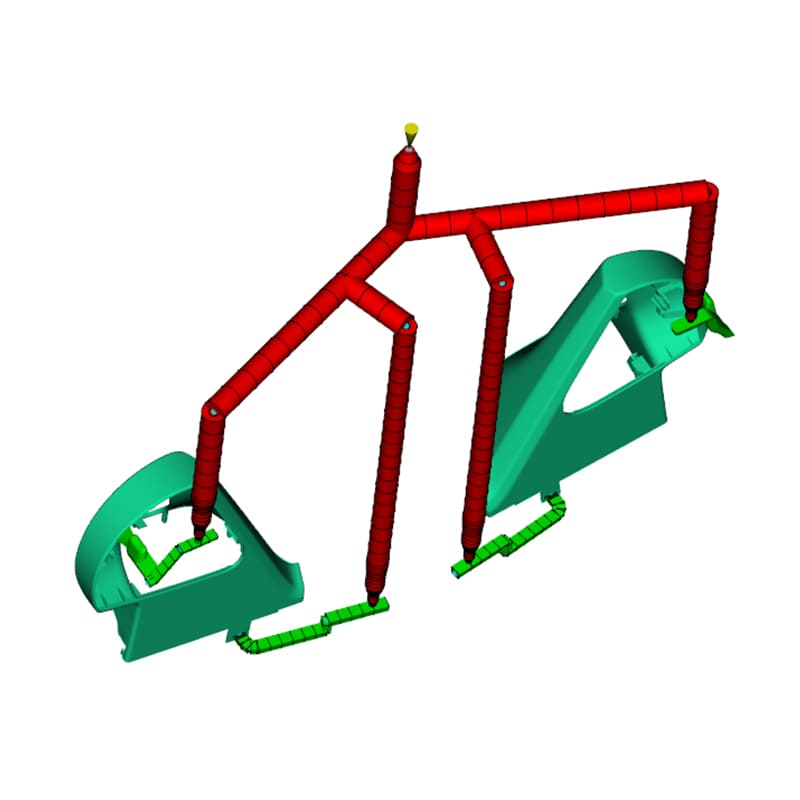 Molde de la carcasa del espejo retrovisor