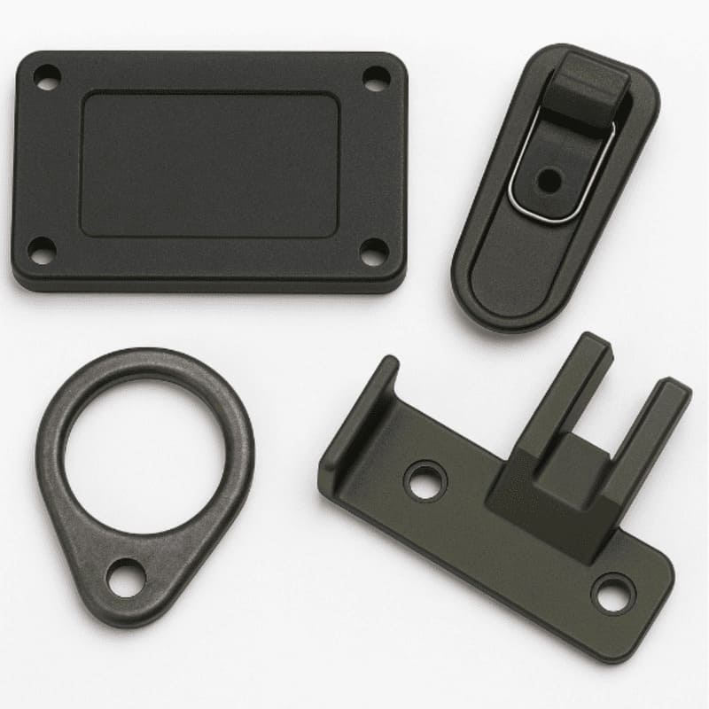 Plastični in kovinski deli za vojaško opremo