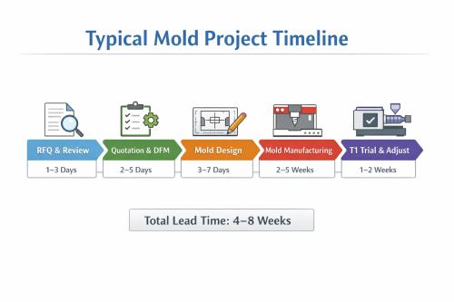 injection mold timeline
