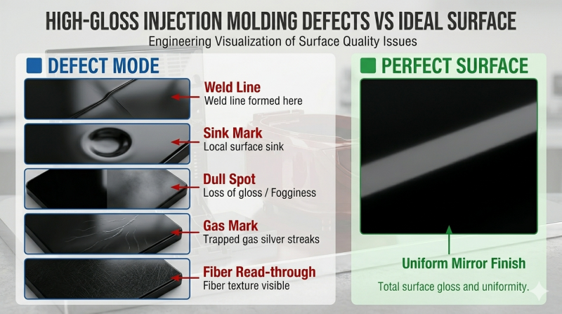 5 najpogostejših napak pri brizganju z visokim sijajem in kako jih odpraviti