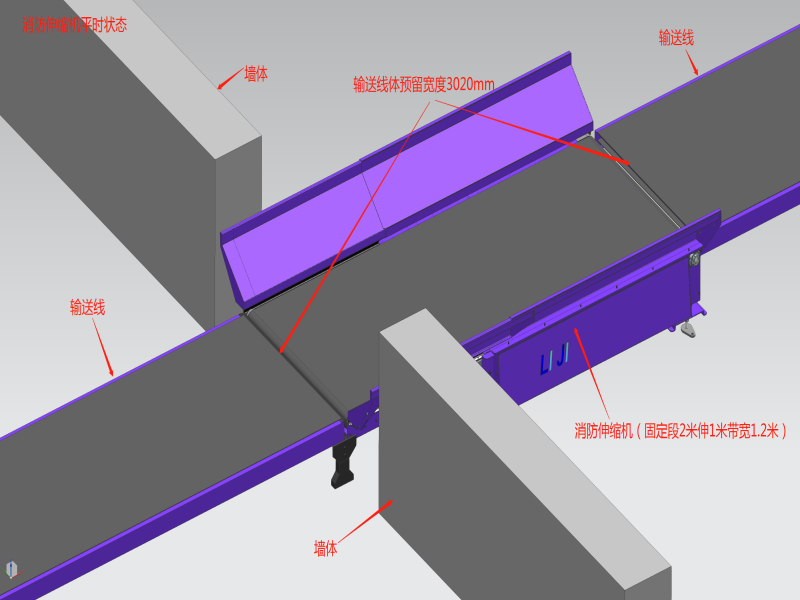 Port unloading telescopic machine