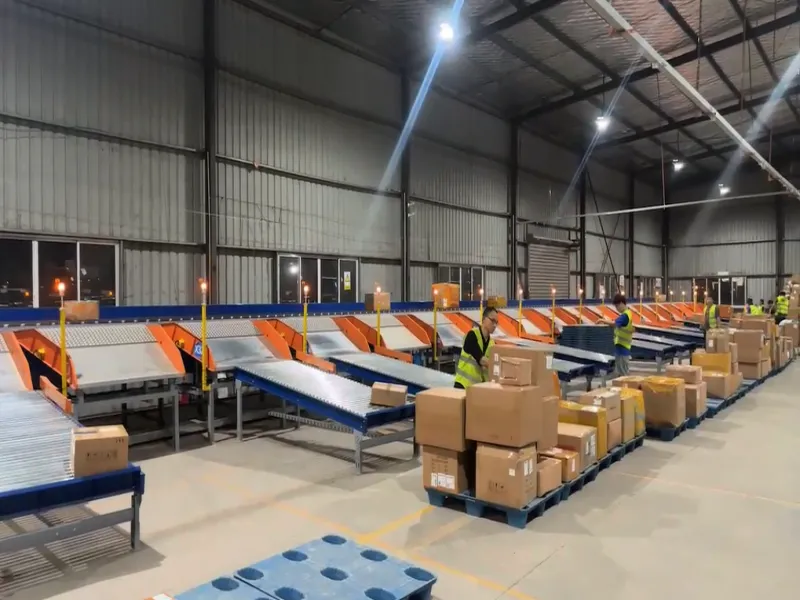 Logistics matrix high-speed linear sorting equipment