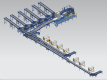 Logistikmatrix Hochgeschwindigkeits-Linearsortieranlage