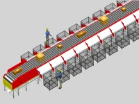 High speed linear sorting machine