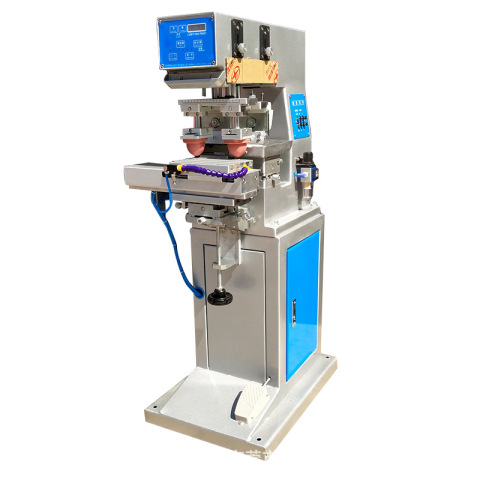 Two color shuttle pad printing machine