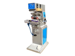 Two-color reciprocating pad printing machine