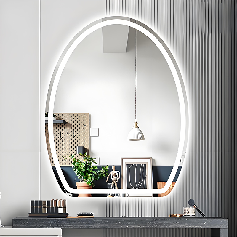 Customized Special Smooth Round Egg-shaped Mirror