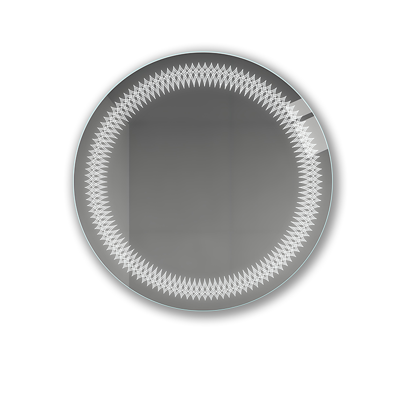 Crystal Pattern Ring Light Vanity Mirror
