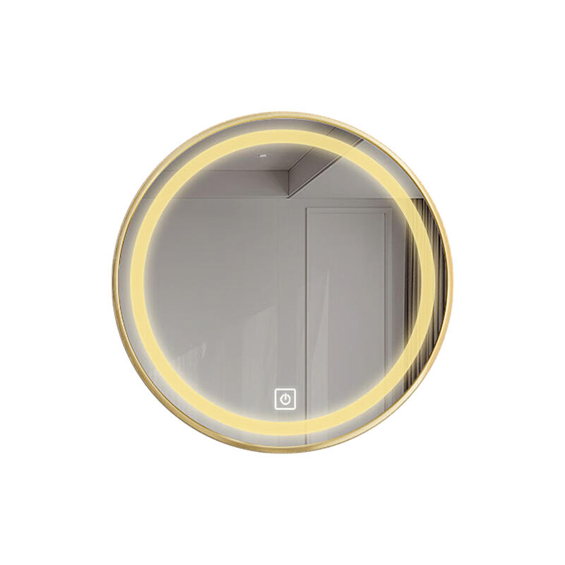 Aluminum Alloy Frame Round Makeup Mirror
