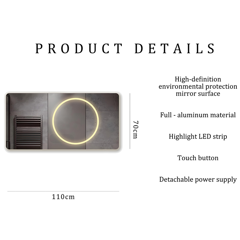 Wall Mounted Intelligent Beautiful Bathroom Mirror
