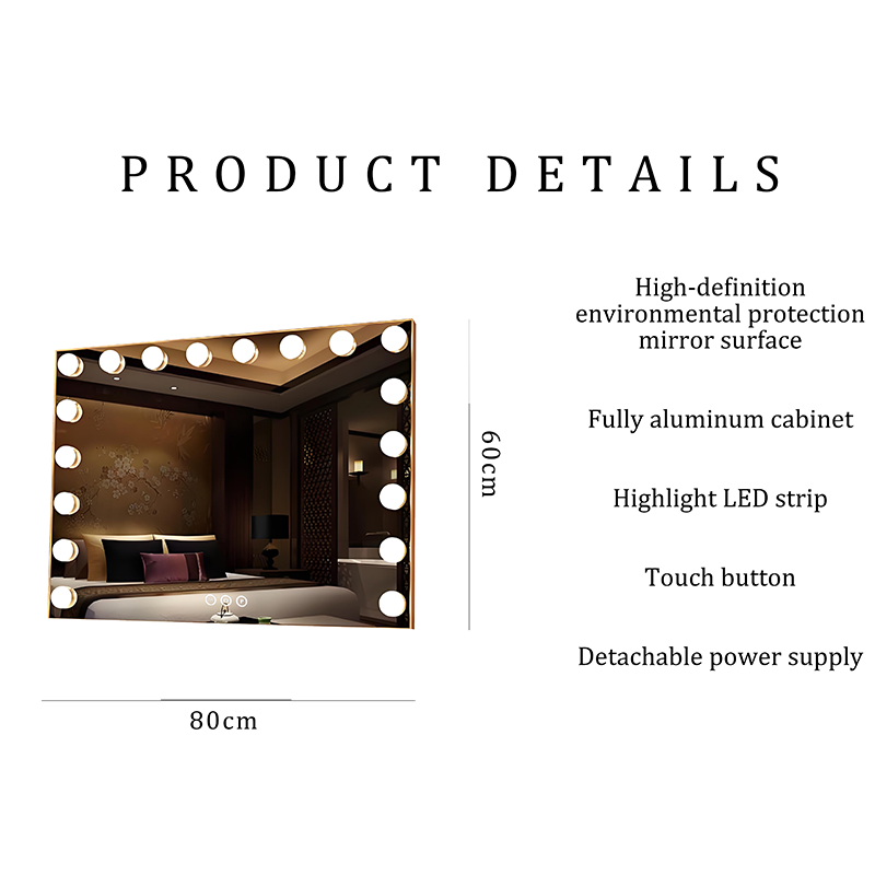 High Definition Hollywood Vanity Mirror With Lights