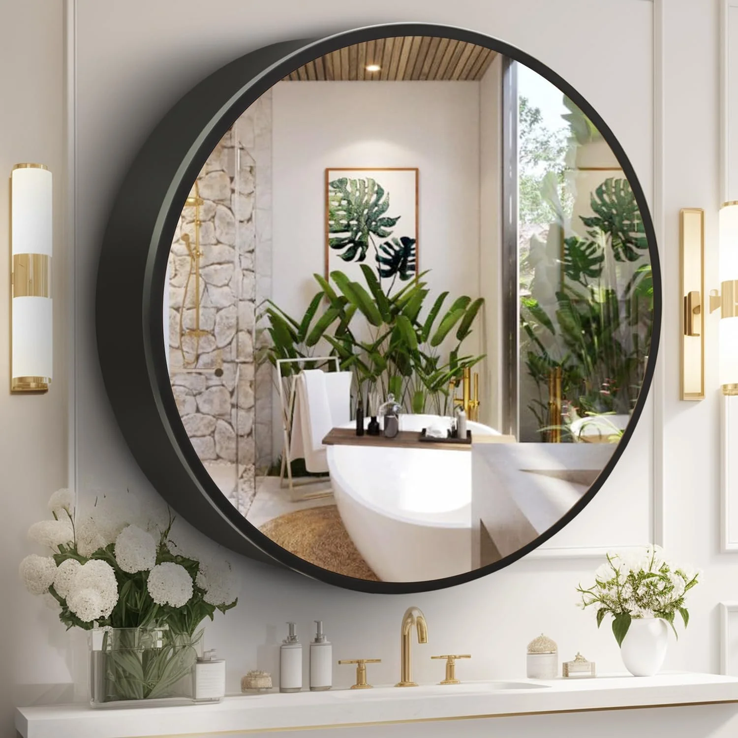 Round Wall Mounted Medicine Cabinet