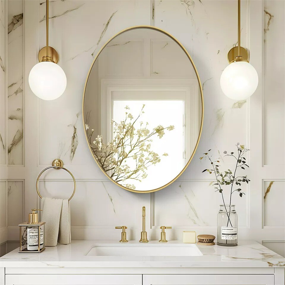 Aluminum Frame Bathroom Vanity Mirror