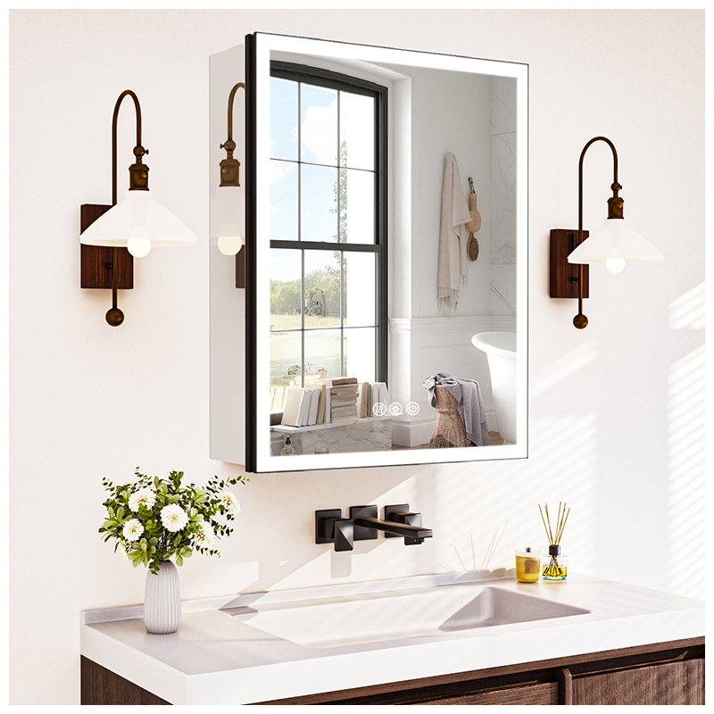 LED Bathroom Mirror Wall Mounted with Anti-Fog Function
