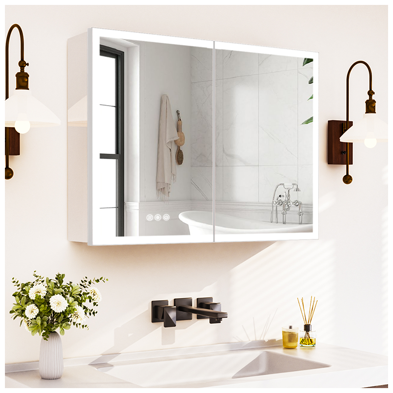 led wall mounted mirror