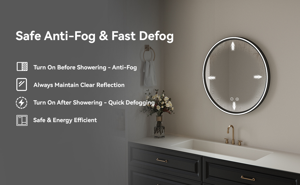 round vanity mirror​