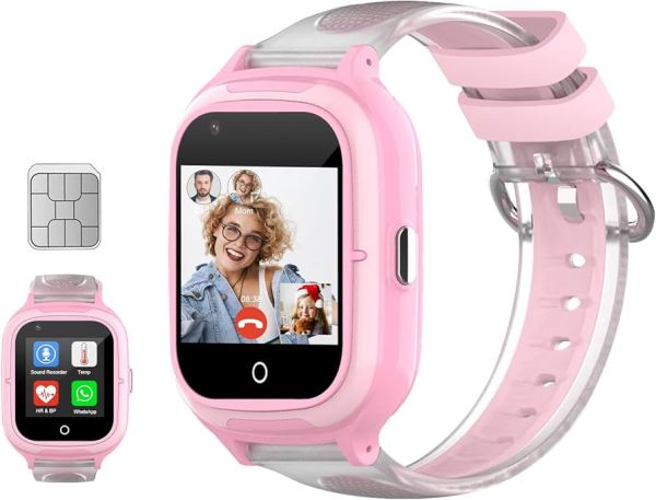 Smartwatch infantil OEM com chamada de vídeo 4G e contador de passos para programas escolares australianos.