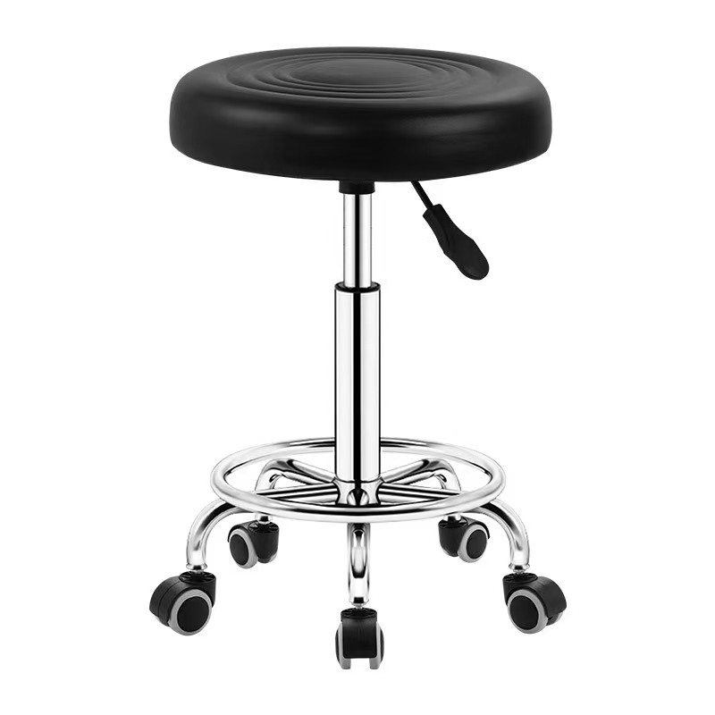 Swivel Bar Stools With Circle Five-star Foot Base Tripod