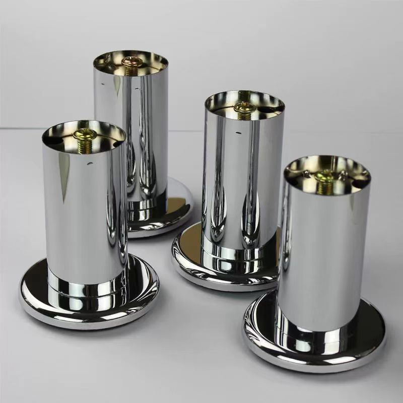 Stainless Steel Round Tube Sofa Legs With Iron Sheet