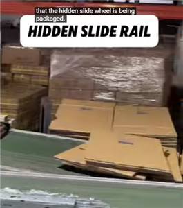 Hidden slide rail with individual package