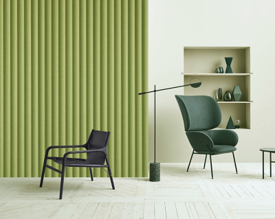 Corporate HQ Lobby | 12mm Embossed PET Panel Showcase | Made in Thailand