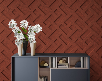 Living Room | 9mm Embossed PET Panel | ASTM E84 & EN13501 Certifications | Class A