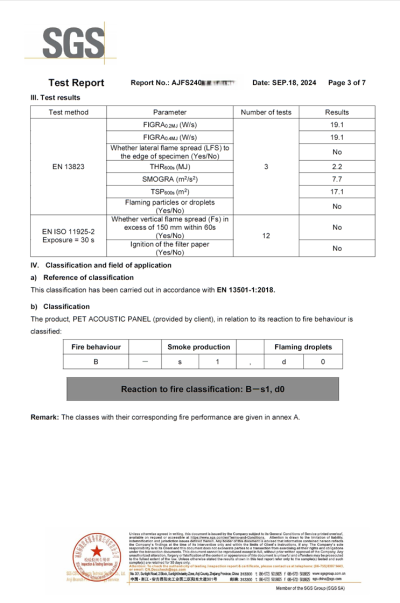 PET 9mm 1800gsm EN13501 Class B