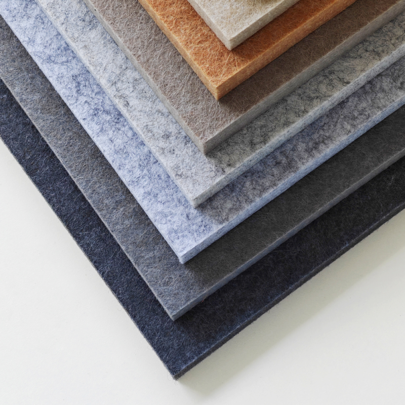 Fire-Resistant PET Acoustic Panels - Class A Rated, 1220x2440x9mm