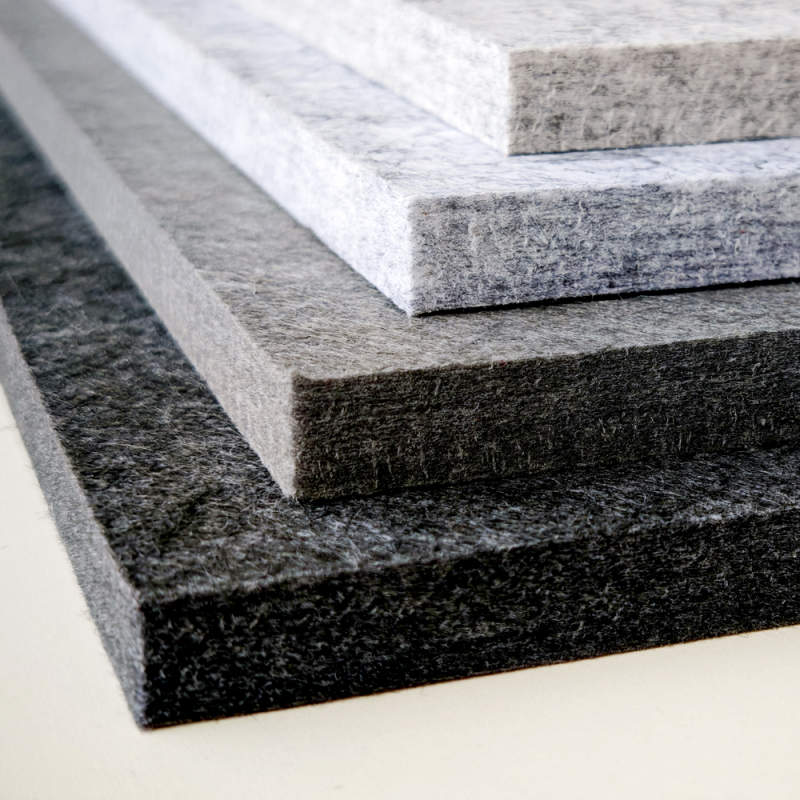 Fire-Resistant PET Acoustic Panels - Class A Rated, 1220x2440x9mm