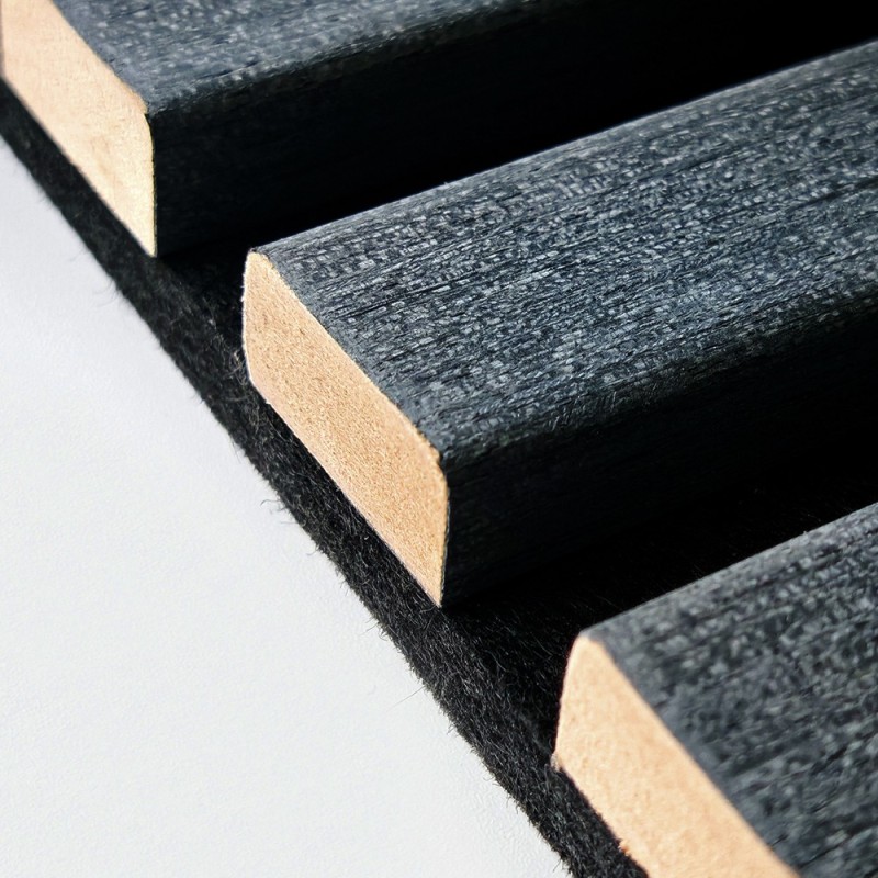 Panel acústico de madera de 600 x 2400 x 21 mm | Insonorizado e ignífugo | 16 años de experiencia en 4 fábricas