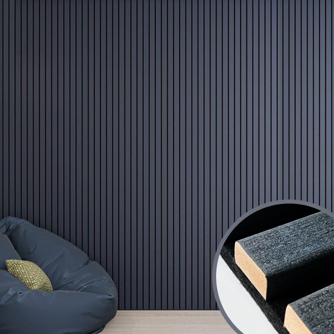 Panel acústico de madera de 600 x 2400 x 21 mm | Insonorizado e ignífugo | 16 años de experiencia en 4 fábricas