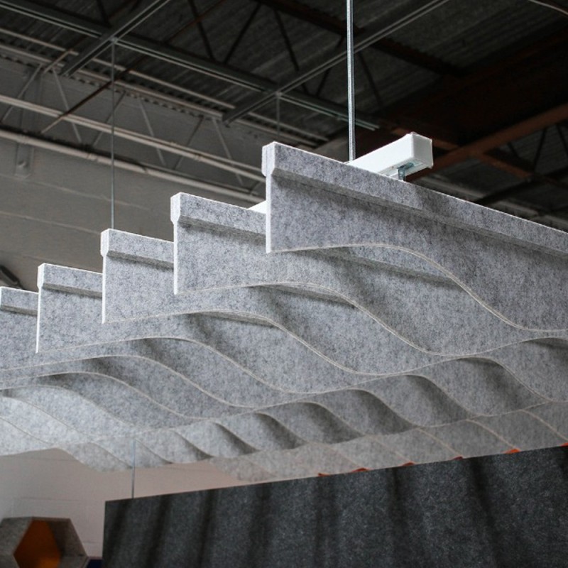 High-Performance Acoustic Ceiling Tiles - Custom Printed PET, Factory Direct & Class A