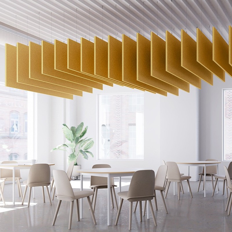 High-Performance Acoustic Ceiling Tiles - Custom Printed PET, Factory Direct & Class A