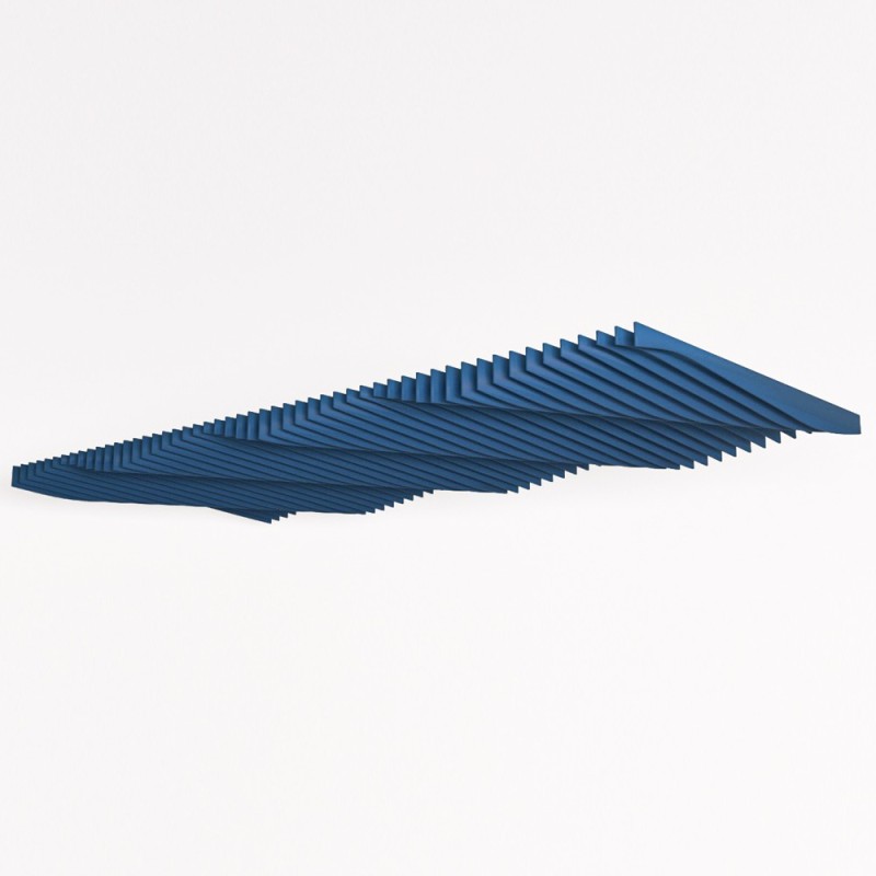 Custom Acoustic Ceilings - Suspended PET Panels with Artistic Patterns, Class A Fire Rated