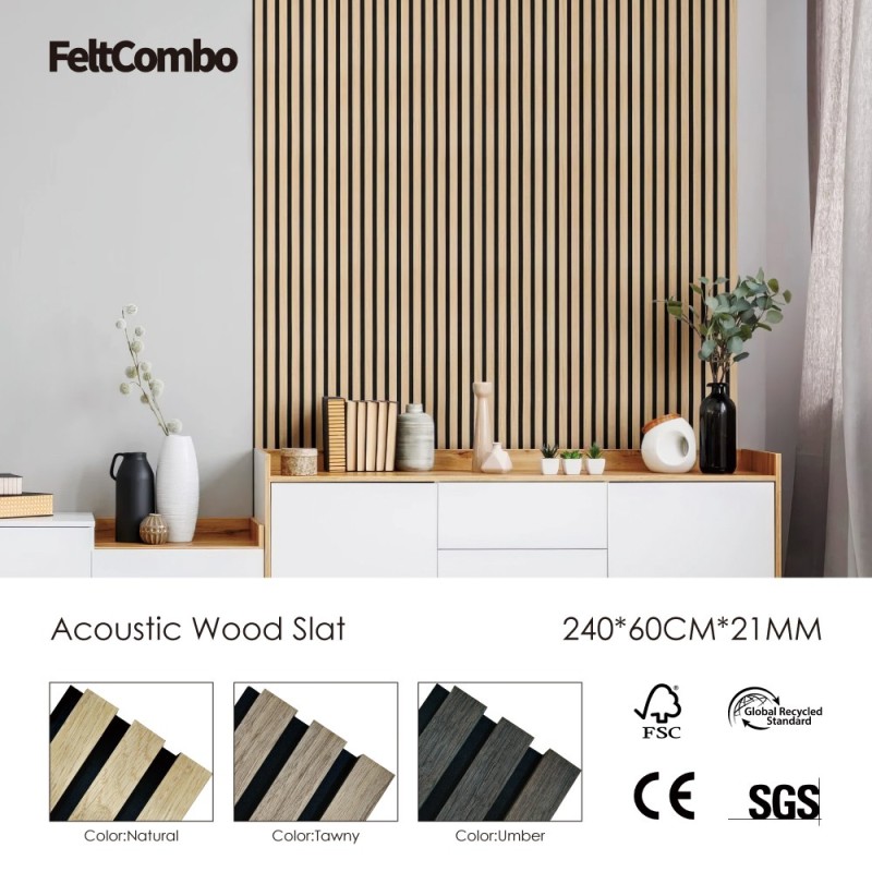 Akustik-MDF-Lamellenplatte - Technisches Furnier