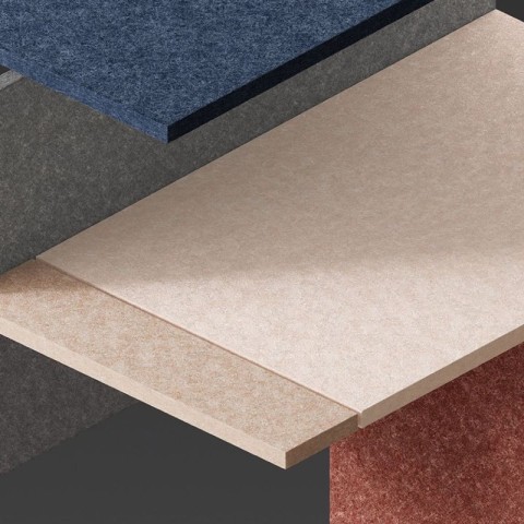Fire-Resistant PET Acoustic Panels - Class A Rated, 1220x2440x9mm