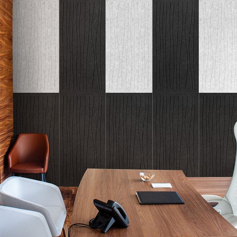 PET Fiber Acoustic Panels 24mm thickness - Custom Sizes & Patterns - Thai Produced