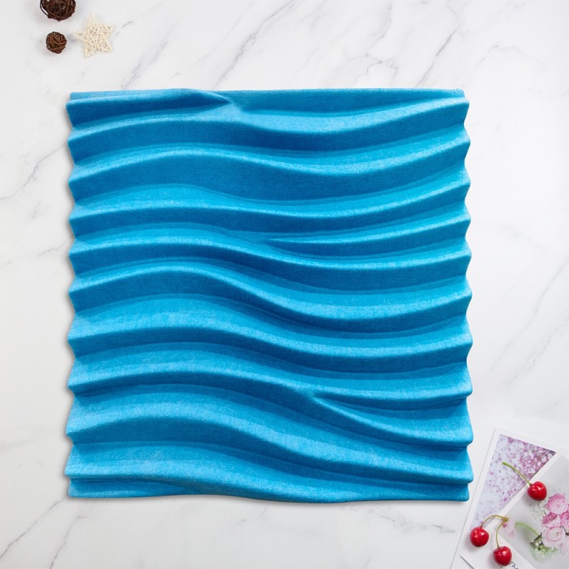 3D Acoustic Wall Panels Manufacturer - PET Fiber Class A Fire Rated, Custom Designs