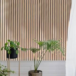 Fabricant de panneaux acoustiques en PET plaqué bois - Valeur NRC élevée