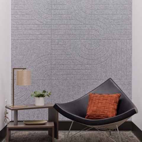 12mm Thick Carved Acoustic Wall Panel - Thai Factory Direct, Sheet Size 2440x1220mm