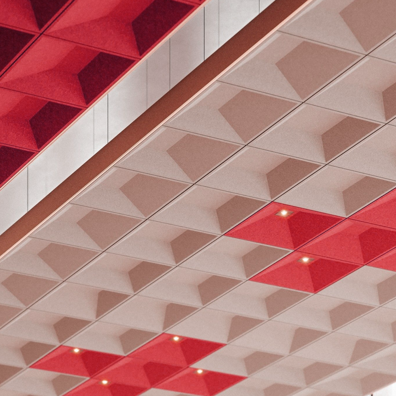 Corporate Lobby | 12mm thickness Lightweight PET Ceiling Canopy Supplier | Wholesale